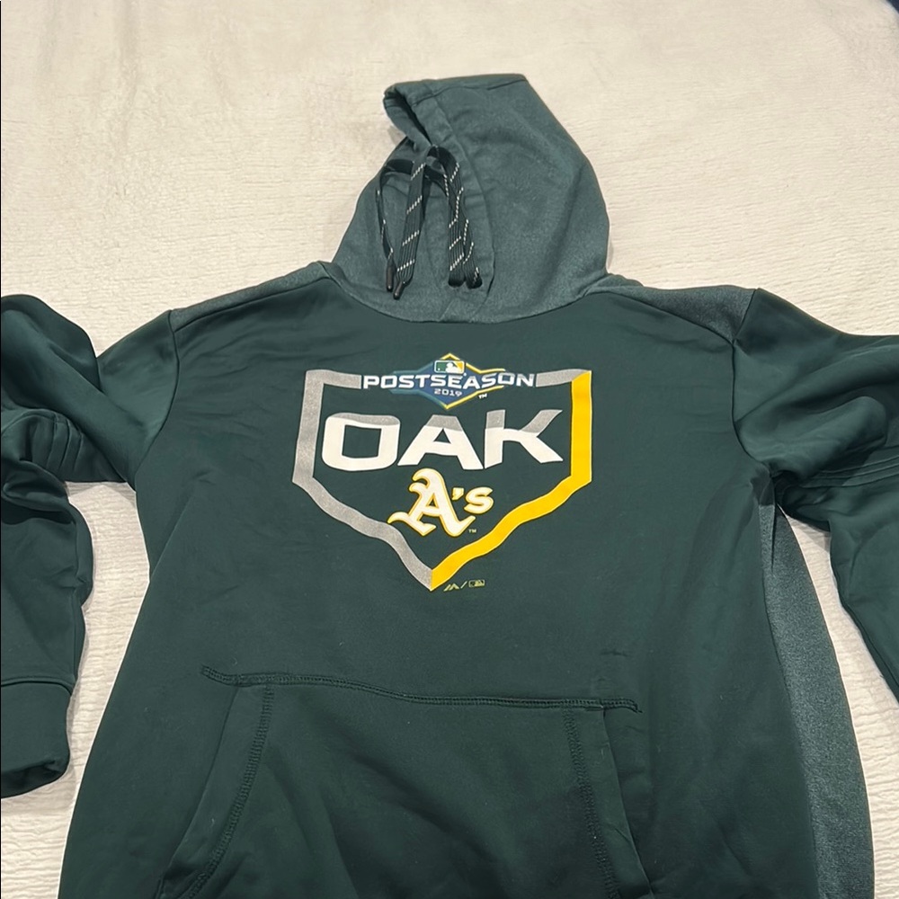 Majestic Green Oakland Athletics Hoodie